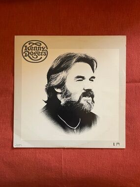 Kenny Rogers Vinyl Record Album - Beige & Black Cover